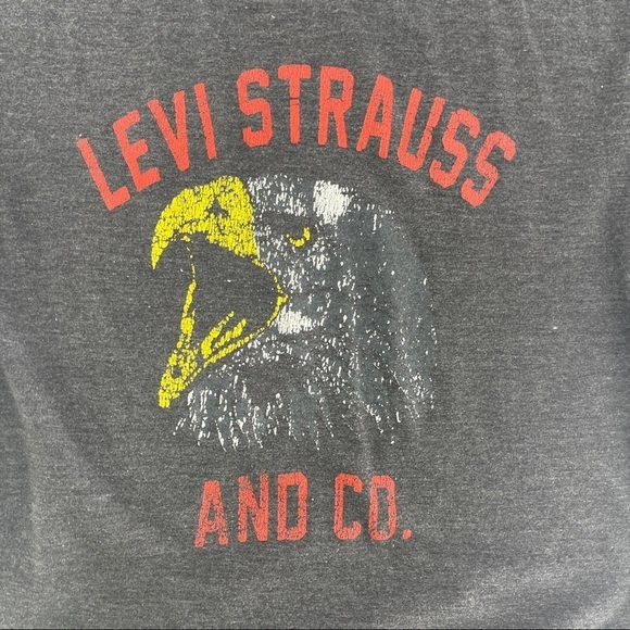 Levi Gray Short Sleeve Graphic Eagle T-Shirt Sz L - Picture 3 of 7
